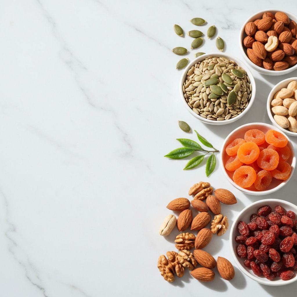 Energie und Ausdauer unterstützende Nahrungsmittel